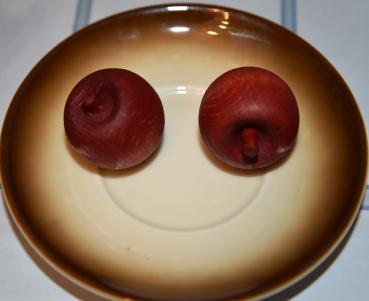 Duftholz Duftkugel - Orange, 2 Stück